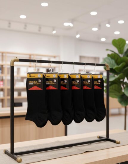 Black Ankle Socks Pack Of (6\12) Pairs | Free Delivery 🚚