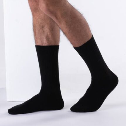 Black Crew Socks Pack Of (6\12) Pairs | Free Delivery 🚚
